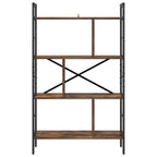 Libreria Rovere fumé 75 x 30 x 123,5 cm Legno multistrato