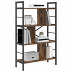 Libreria Rovere fumé 75 x 30 x 123,5 cm Legno multistrato