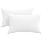 Cuscini da Divano 2 pcs Bianco 50 x 30 cm Tessuto
