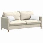 Cuscini da Divano 2 pcs Bianco 50 x 30 cm Tessuto