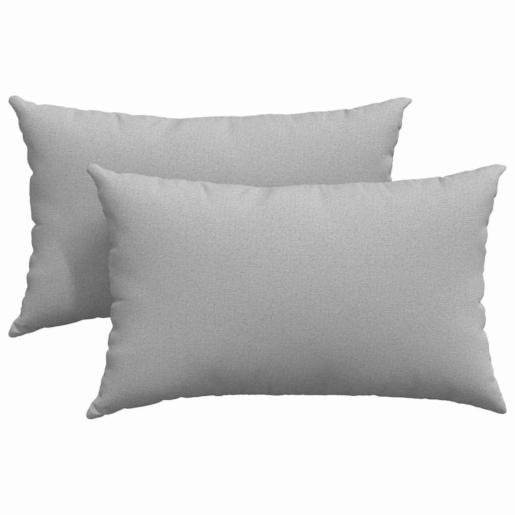 Cuscini da Divano 2 pcs Grigio Nuvola 50 x 30 cm Tessuto