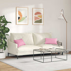 Cuscini da Divano 2 pcs Rosa 50 x 30 cm Tessuto