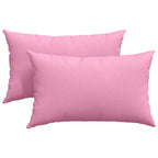 Cuscini da Divano 2 pcs Rosa 50 x 30 cm Tessuto