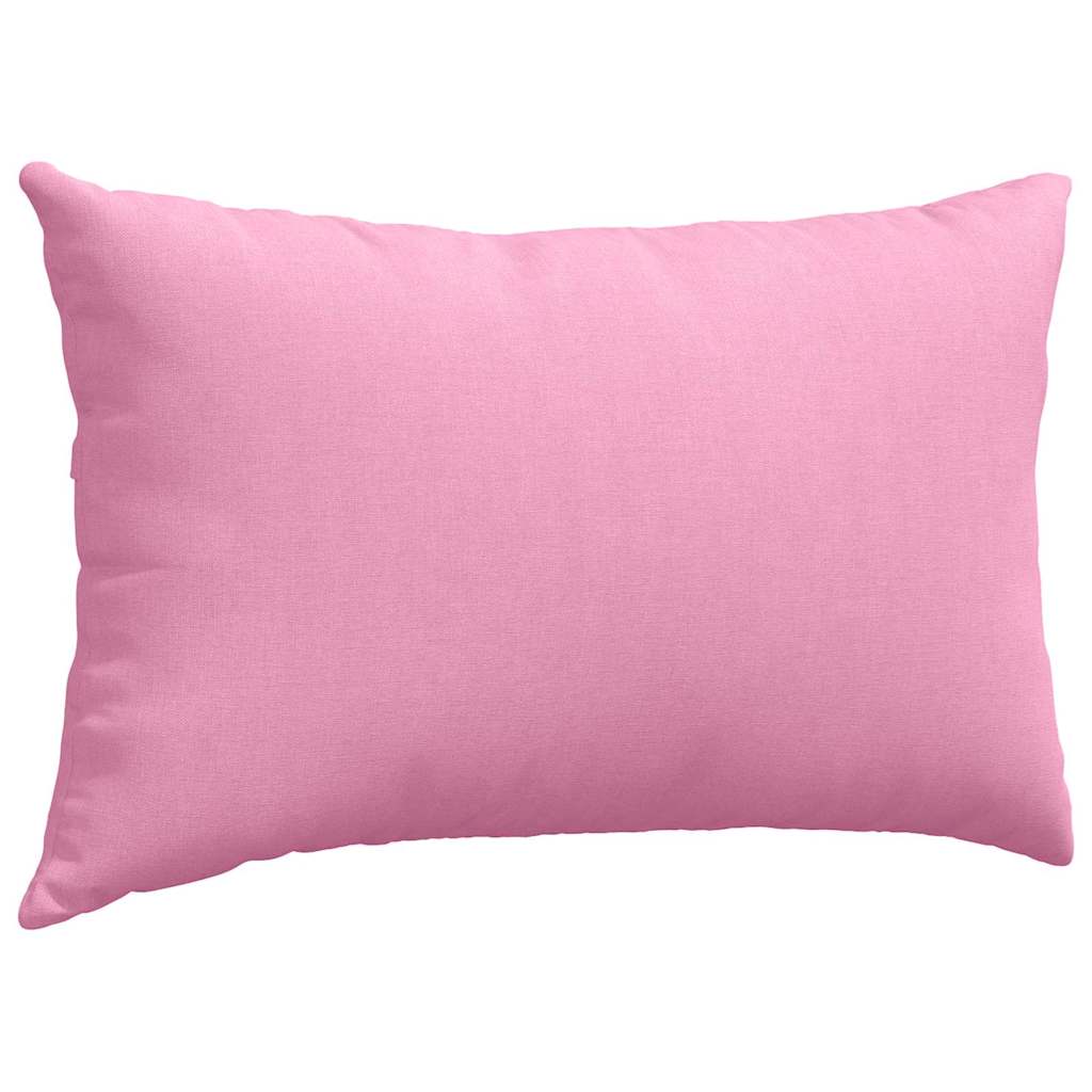 Cuscini da Divano 2 pcs Rosa 50 x 30 cm Tessuto