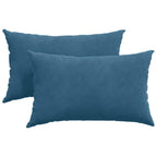 Cuscini da Divano 2 pcs Blu 50 x 30 cm Tessuto in Cords