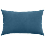 Cuscini da Divano 2 pcs Blu 50 x 30 cm Tessuto in Cords