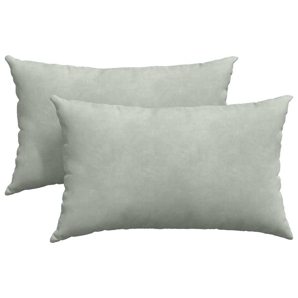 Cuscini da Divano 2 pcs Grigio chiaro 50 x 30 cm
