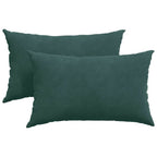 Cuscini da Divano 2 pcs Verde scuro 50 x 30 cm Tessuto in Cords