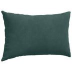 Cuscini da Divano 2 pcs Verde scuro 50 x 30 cm Tessuto in Cords