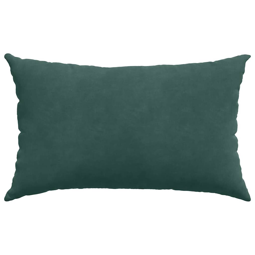 Cuscini da Divano 2 pcs Verde scuro 50 x 30 cm Tessuto in Cords