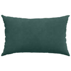 Cuscini da Divano 2 pcs Verde scuro 50 x 30 cm Tessuto in Cords