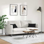 Cuscini da Divano 2 pcs Nero 50 x 30 cm Tessuto in Cords