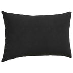 Cuscini da Divano 2 pcs Nero 50 x 30 cm Tessuto in Cords