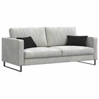 Cuscini da Divano 2 pcs Nero 50 x 30 cm Tessuto in Cords