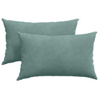 Cuscini da Divano 2 pcs Verde Mare 50 x 30 cm Tessuto in Cords