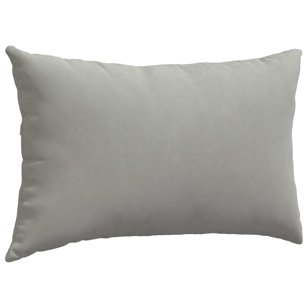 Cuscini da Divano 2 pcs Grigio chiaro 50 x 30 cm Tessuto