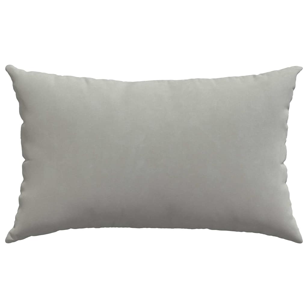 Cuscini da Divano 2 pcs Grigio chiaro 50 x 30 cm Tessuto