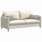 Cuscini da Divano 2 pcs Grigio chiaro 50 x 30 cm Tessuto