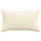 Cuscini da Divano 2 pcs Crema 50 x 30 cm Tessuto in Cords