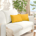 Cuscini da Divano 2 pcs Giallo Chiaro 50 x 30 cm