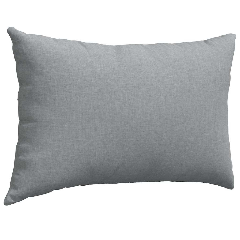 Cuscini da Divano 2 pcs Grigio chiaro 60 x 40 cm Tessuto