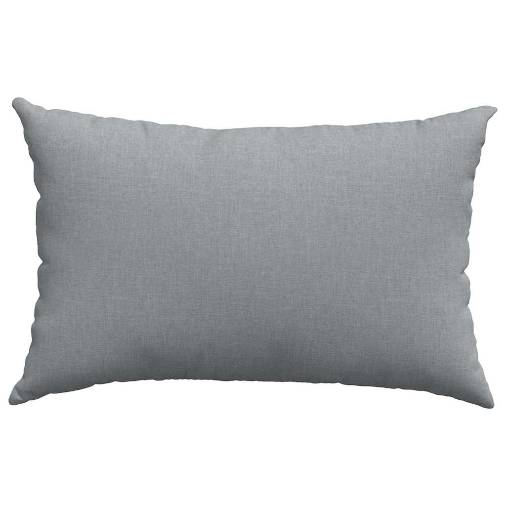 Cuscini da Divano 2 pcs Grigio chiaro 60 x 40 cm Tessuto