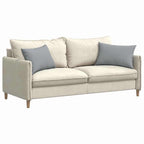 Cuscini da Divano 2 pcs Grigio chiaro 60 x 40 cm Tessuto