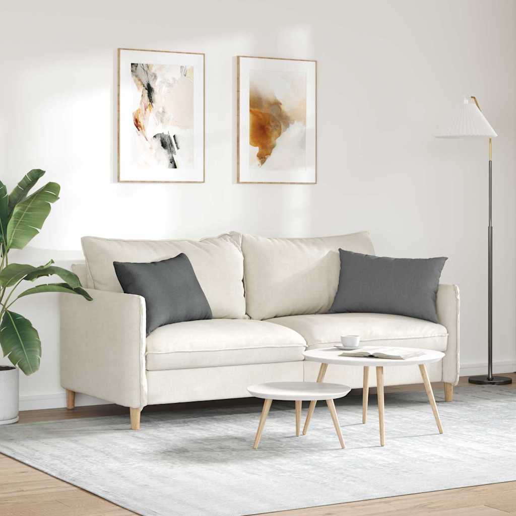 Cuscini da Divano 2 pcs Grigio scuro 60 x 40 cm Tessuto
