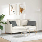 Cuscini da Divano 2 pcs Grigio scuro 60 x 40 cm Tessuto