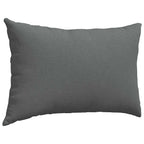Cuscini da Divano 2 pcs Grigio scuro 60 x 40 cm Tessuto