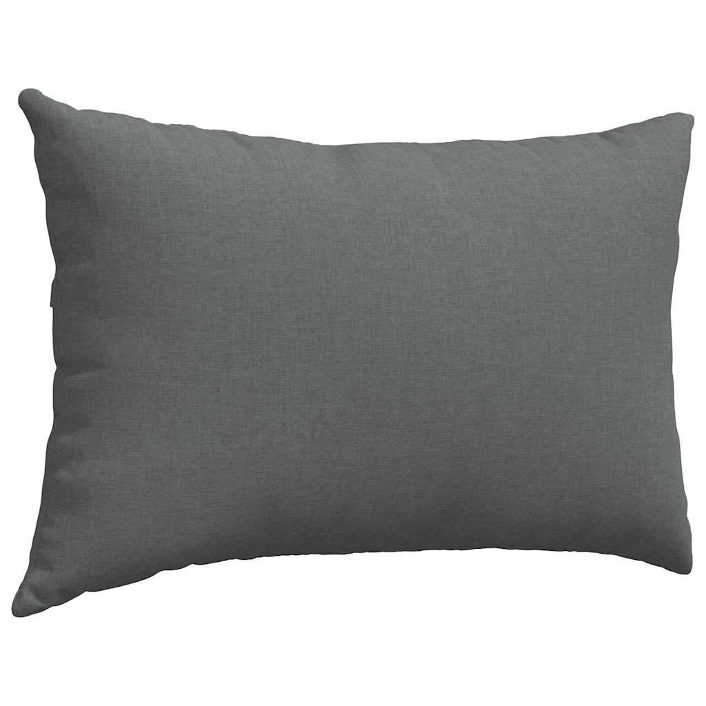 Cuscini da Divano 2 pcs Grigio scuro 60 x 40 cm Tessuto