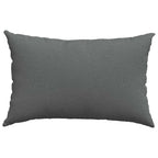 Cuscini da Divano 2 pcs Grigio scuro 60 x 40 cm Tessuto
