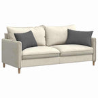 Cuscini da Divano 2 pcs Grigio scuro 60 x 40 cm Tessuto
