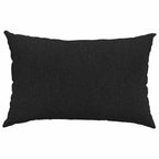 Cuscini da Divano 2 pcs Nero 60 x 40 cm Tessuto