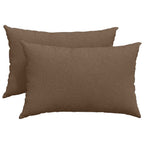 Cuscini da Divano 2 pcs Marrone 60 x 40 cm Tessuto