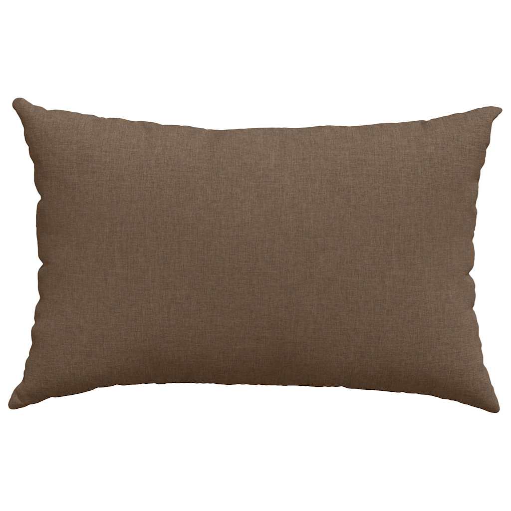 Cuscini da Divano 2 pcs Marrone 60 x 40 cm Tessuto