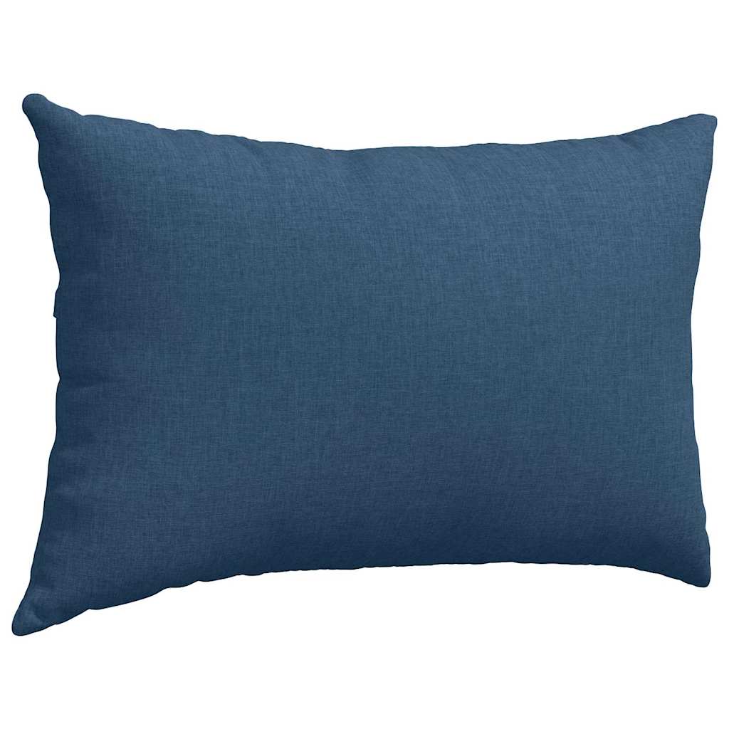 Cuscini da Divano 2 pcs Blu 60 x 40 cm Tessuto