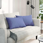 Cuscini da Divano 2 pcs Blu jeans 60 x 40 cm Tessuto