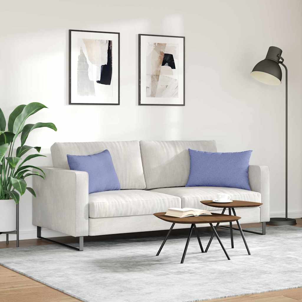 Cuscini da Divano 2 pcs Blu jeans 60 x 40 cm Tessuto