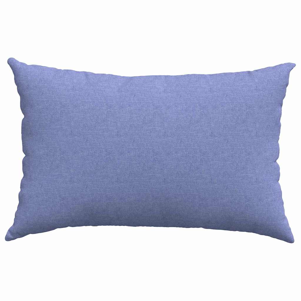 Cuscini da Divano 2 pcs Blu jeans 60 x 40 cm Tessuto