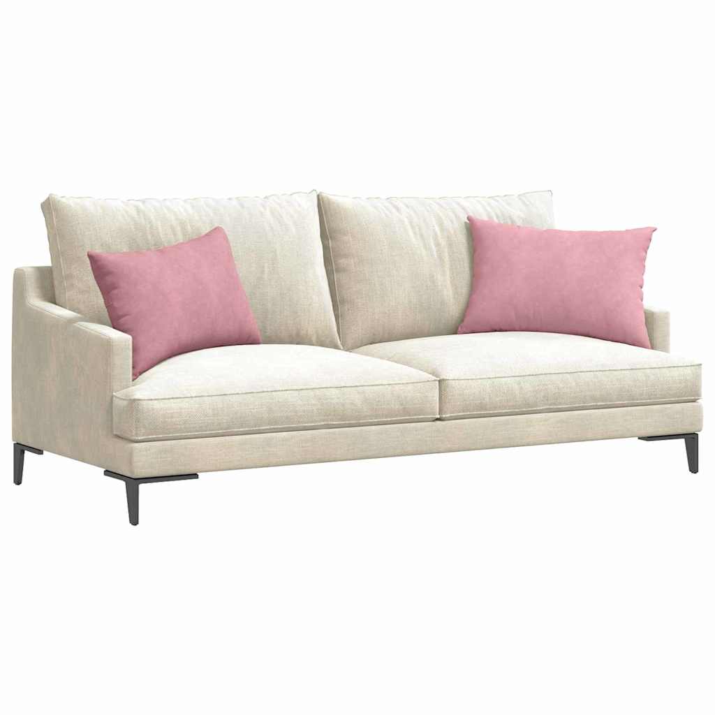 Cuscini da Divano 2 pcs Rosa 60 x 40 cm Tessuto in Cords
