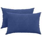 Cuscini da Divano 2 pcs Blu Polizia 60 x 40 cm Tessuto in Cords