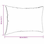 Cuscini da Divano 2 pcs Blu Polizia 60 x 40 cm Tessuto in Cords