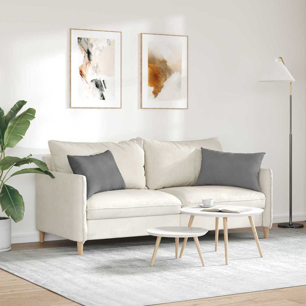 Cuscini da Divano 2 pcs Grigio scuro 60 x 40 cm Tessuto