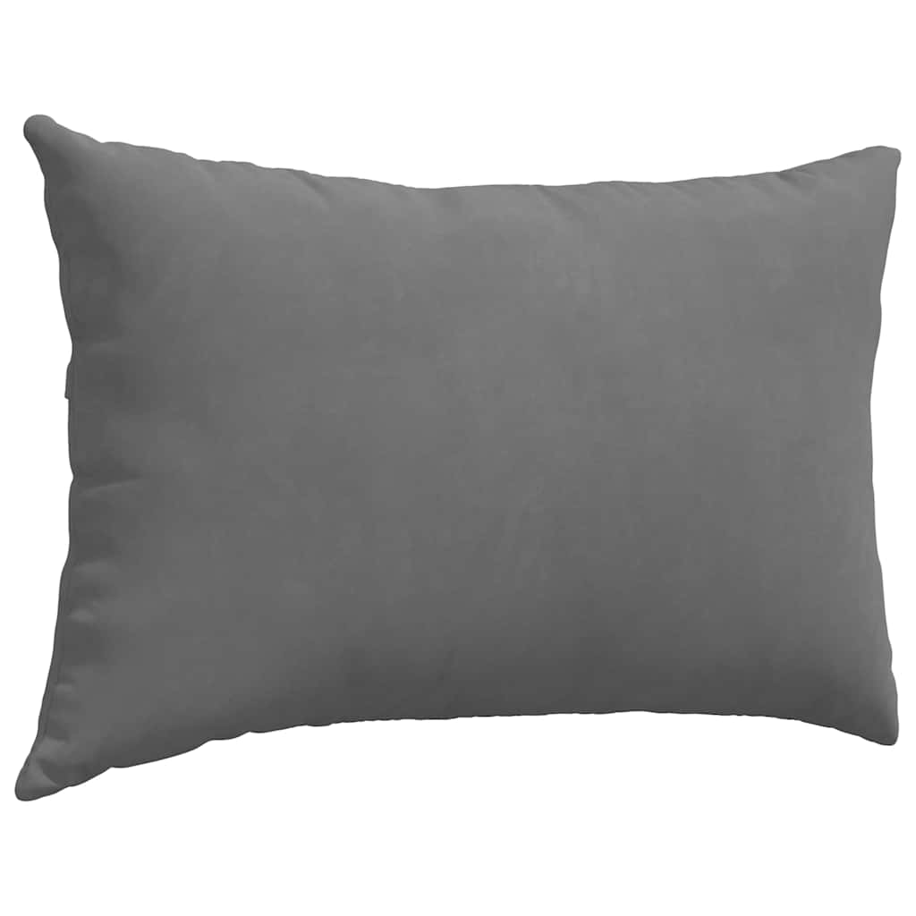 Cuscini da Divano 2 pcs Grigio scuro 60 x 40 cm Tessuto