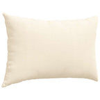 Cuscini da Divano 2 pcs Crema 60 x 40 cm Tessuto in Cords