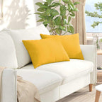 Cuscini da Divano 2 pcs Giallo Chiaro 60 x 40 cm
