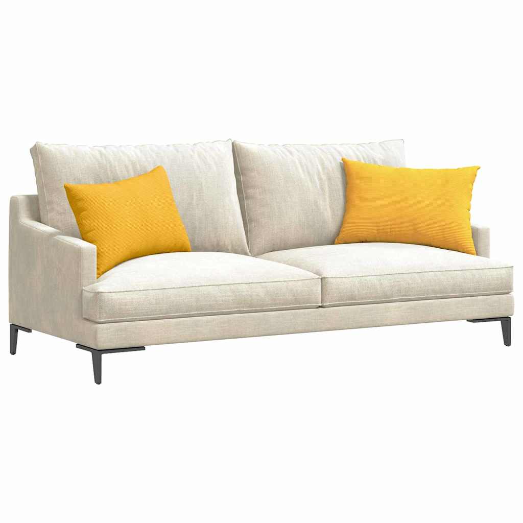 Cuscini da Divano 2 pcs Giallo Chiaro 60 x 40 cm