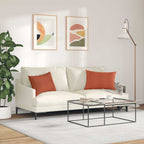 Cuscini da Divano 2 pcs Rosso Arancio 60 x 40 cm