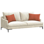 Cuscini da Divano 2 pcs Rosso Arancio 60 x 40 cm
